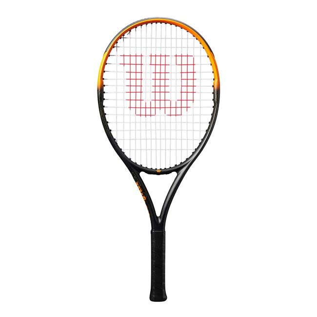 ウィルソン(Wilson) 2025 BURN SPIN JR 25 バーンスピン ジュニア25 (229g) 海外正規品 硬式テニスジュニアラケット WR171610Uブラック×オレンジ