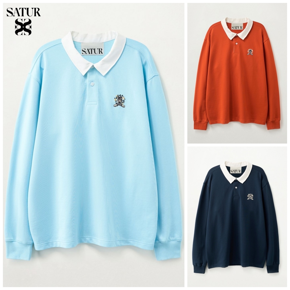 Crest Logo Rugby Long Sleeve