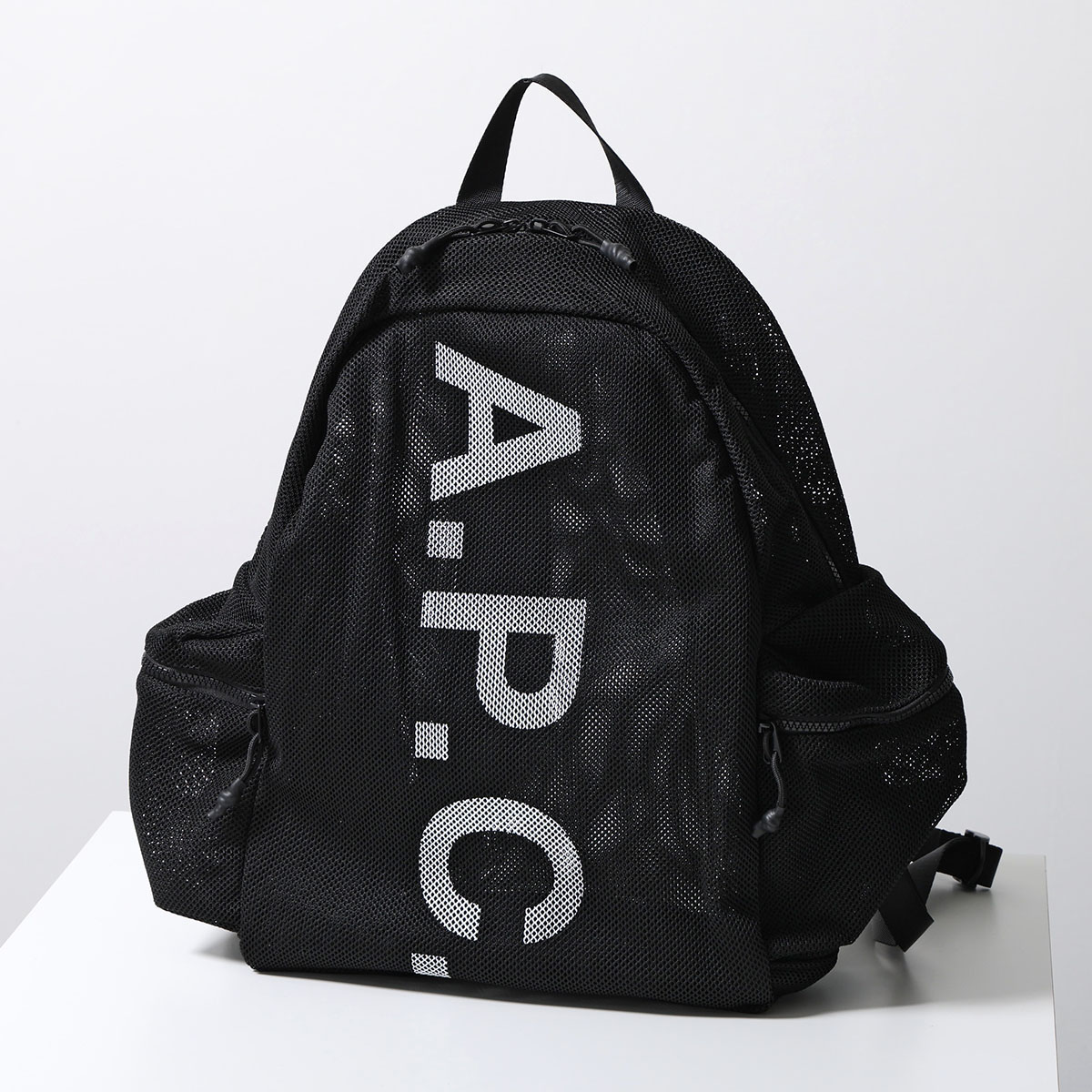 APC A.P.C. アーペーセー バックパック TECH REBOUND テック リバウンド PSAEU H62242 メンズ リュック メッシュ ロゴ 鞄 LZZ/NOIR