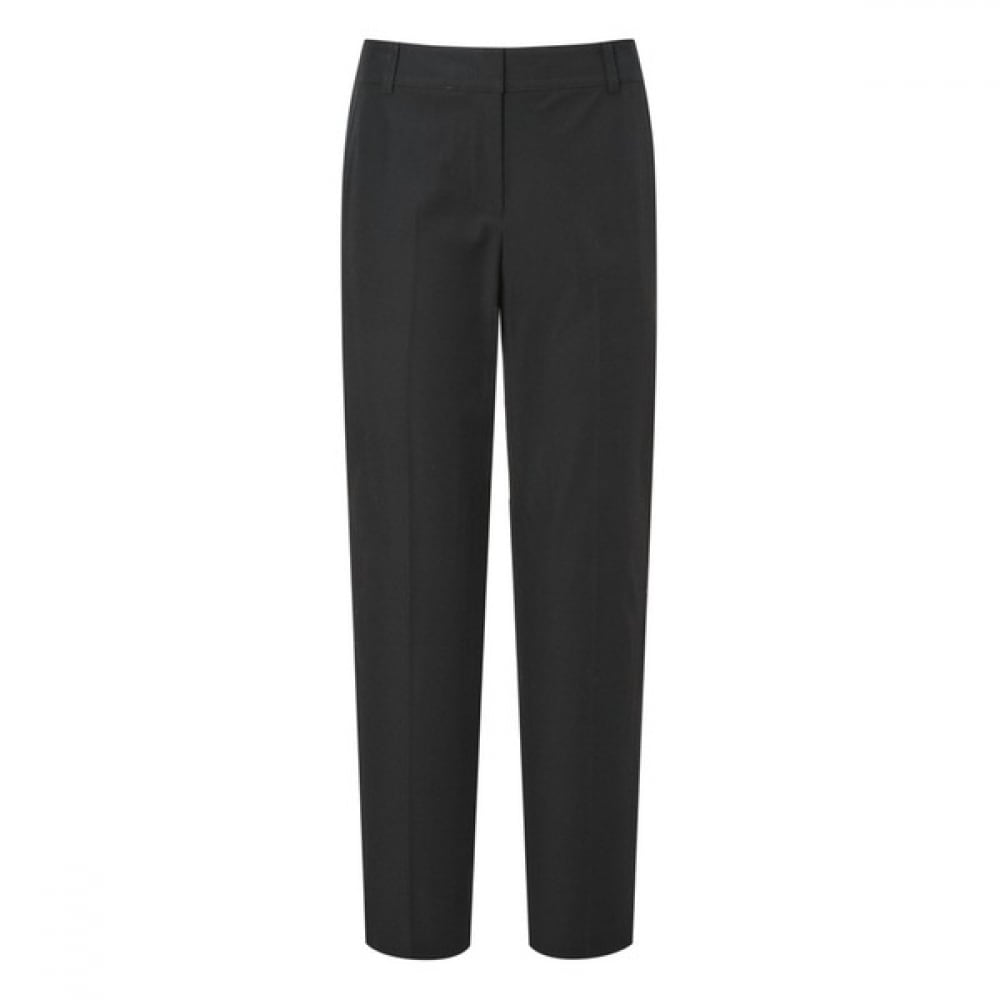 [ヘッジズレディース] 25SS ナイロンブレンドスリムストレートパンツブラック HSPA5BC31BK