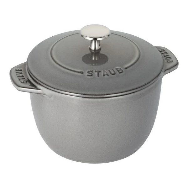 ストウブ staub ラ・ココット de GOHAN M 16cm グレー 鋳物ホーロー鍋 2合炊き 調理器具 おすすめ 調理グッズ キッチングッズ 料理 お洒落 スタイリッシュ 話題 おしゃれ