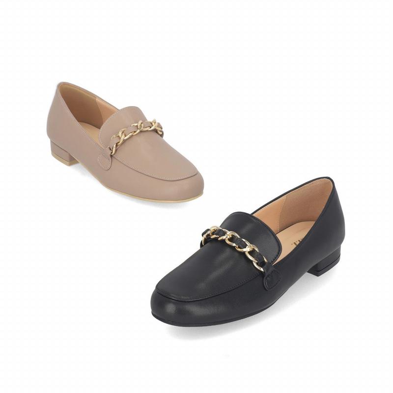 マッツ女性チェーンローファー2cm LCWD35M339