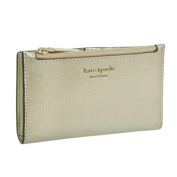 ケイトスペード ニューヨーク 二つ折り財布 ミニ財布 レディース ゴールド アウトレット kate spade new york pwru7249-712