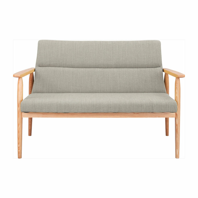 リズ ソファ RTO-882BE 【 リビング家具 おしゃれ 2人掛けソファー カウチソファ 二人掛け インテリア雑貨 ラブソファ 布地 】