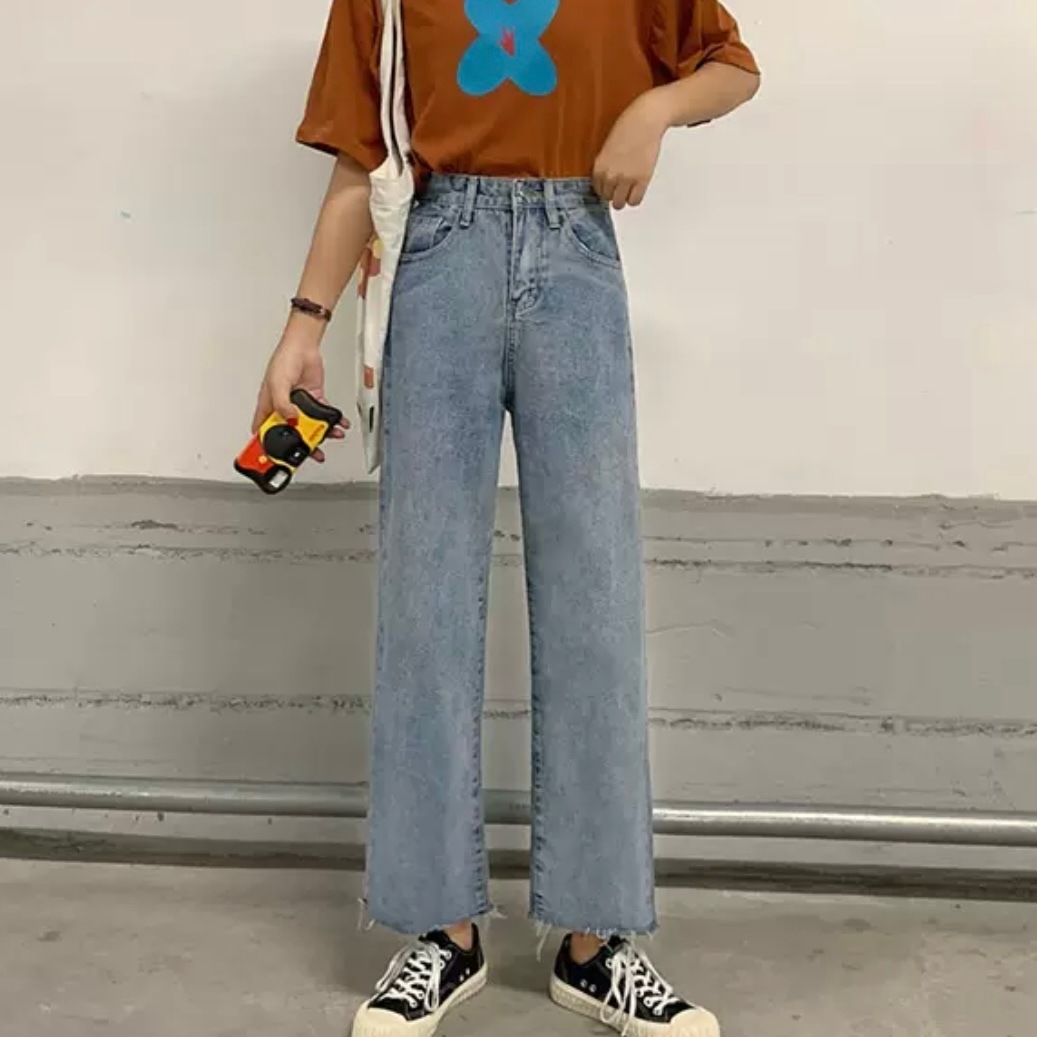 パンツ ズボン ストレートパンツ 切りっぱなし ダメージ デニム スリム タイト 細身 ストレート ワイド 大人可愛い きれいめ シンプル カジュアル 大人 上品 おしゃれ お洒落 かっこいい レトロ