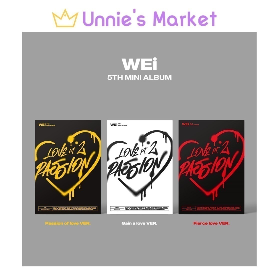 [SET] WEi Love Pt.2 : Passion 5th Mini Album