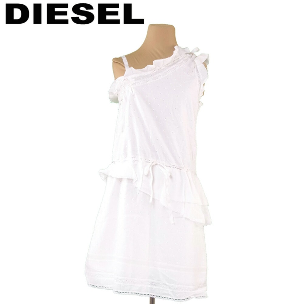 ワンピース ワンショルダー レース Sサイズ ホワイト 白 中古 14,184円