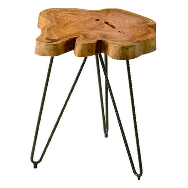 ムク テーブル ブラウン 約幅40×奥行き40×高さ45cm TTF-185