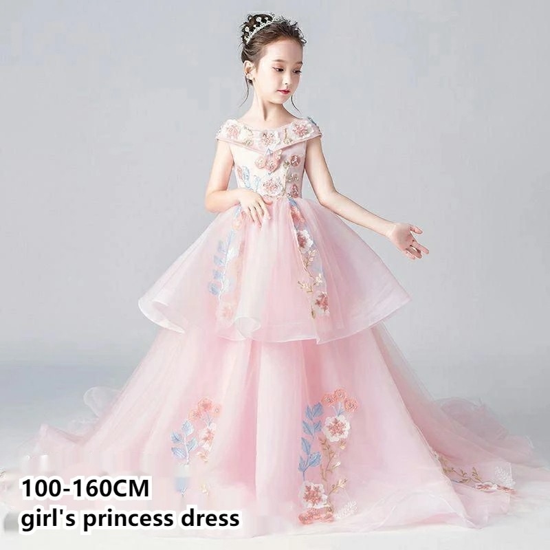 子供ドレス 女の子 ピアノ 発表会 レースドレス ワンピース 子供 ドレス フォーマル ワンピース お姫様 子ども 誕生日会 ロングドレス プリンセスドレス 結婚式 七五三 ジュニア プレゼント オフ