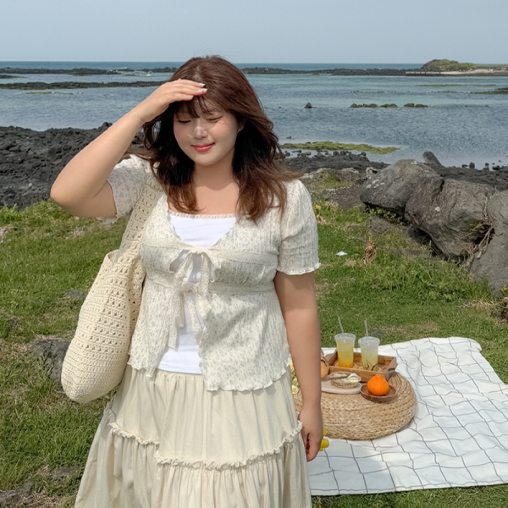 [EVELET BY JSTYLE] イーブレットエチューンユアフラワーレースカーディガン Jスタイル