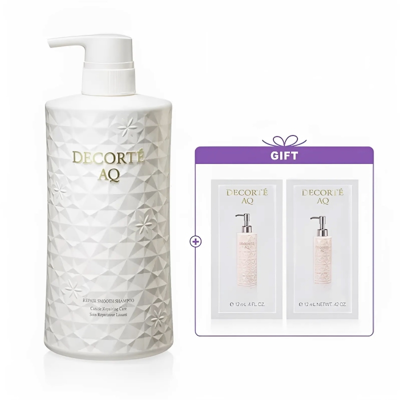 【数量限定】コスメデコルテ AQ リペア スムース シャンプー 600mL ボディケア サンプル付き セット