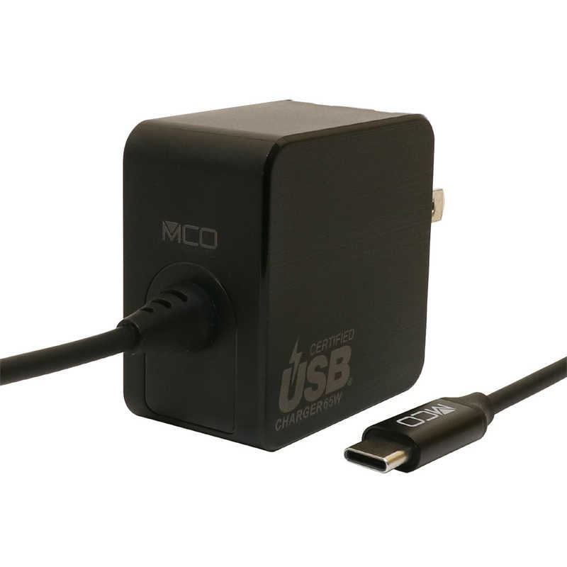 ナカバヤシ　AC USBC充電器 ノートPC・タブレット対応 65W ［1.5m USB Power Delivery対応GaN(窒化ガリウム) 採用］ ブラック　IPA-GC15AN/BK 5,188円