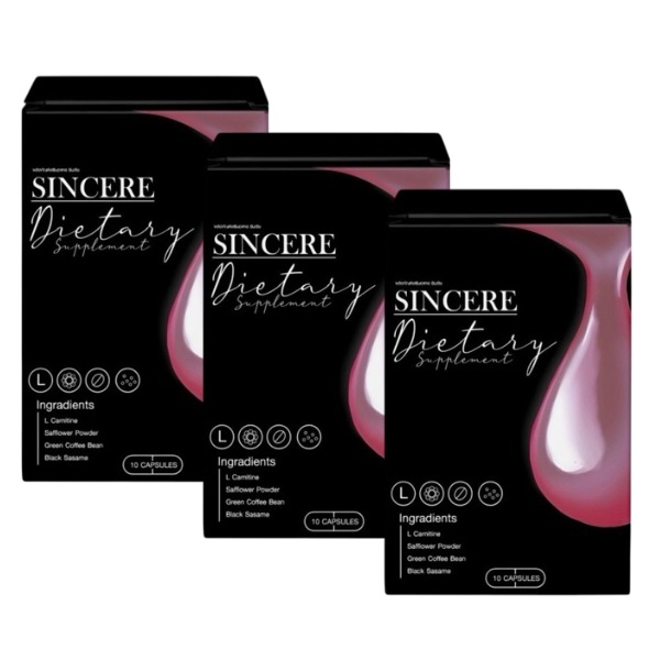 Sincere Dietary Supplements 1 Box / 10 Capsules x 3-Boxs
