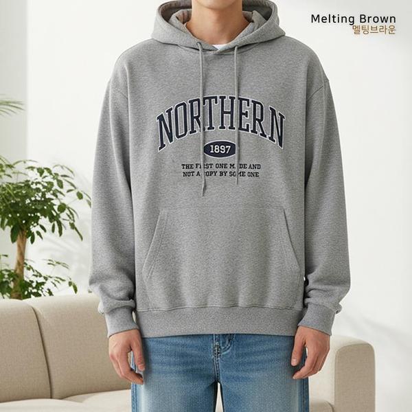 メンズ オーバーフィット起毛パーカー TH26