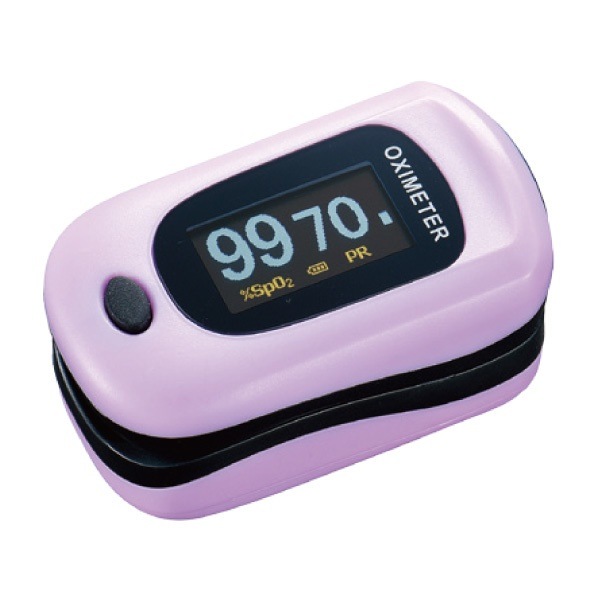 送料無料酸素飽和度計測器 パルスフロー ベリーピンク 1個