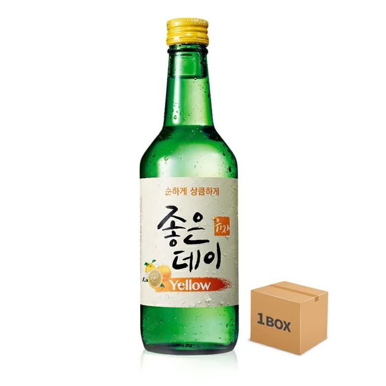 ジョウンデー 柚子味 Yellow 360ml 20本 韓国焼酎