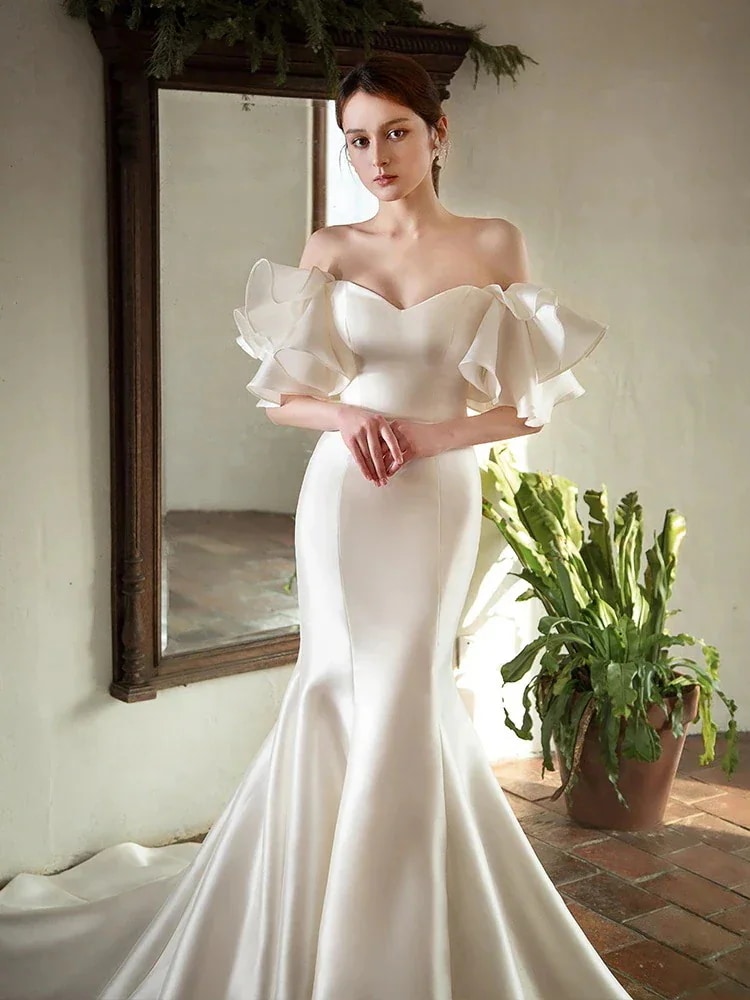 ドレス韓国ファッション ワンピース ウェディングドレスパーティードレス人気 高級感 結婚式ワンピース ロングドレス 結婚式 花嫁ロングドレス 気質