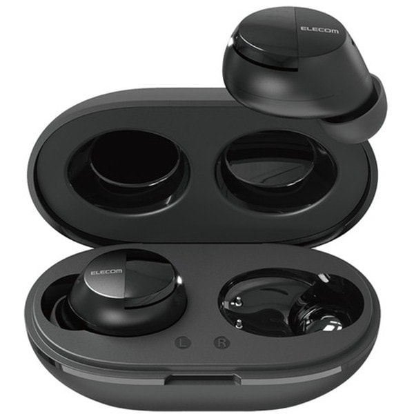 LBT-TWS12BK ブラック 完全ワイヤレスイヤホン Bluetooth 無線 AAC対応 Type‐C充電 カナル型 自動ペアリング メーカー直送