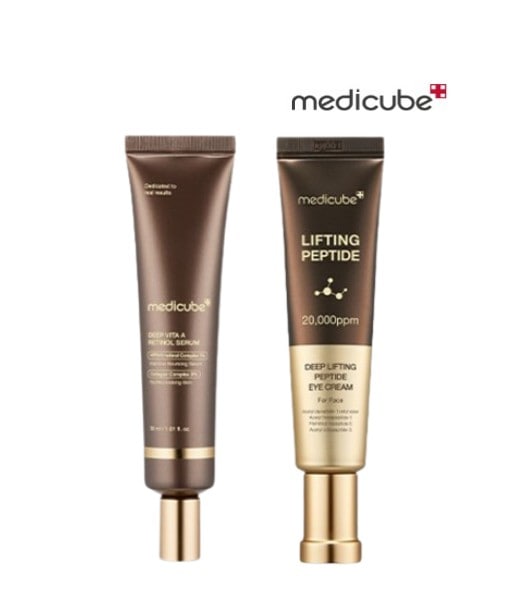 ディープ 弾力 リフティング レチノール セラム & アイクリーム セット, 1セット