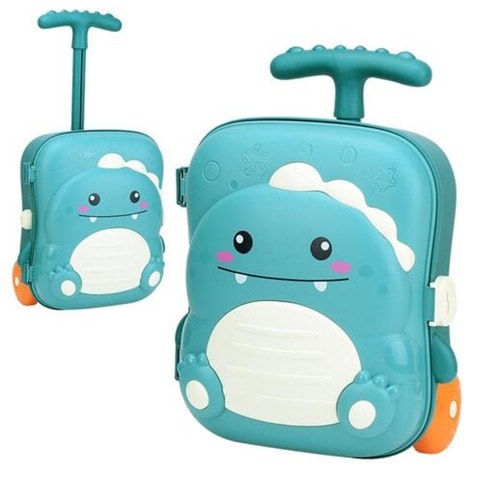 ブレーンの森の子供と一緒に砂の遊ぶキャリア恐竜