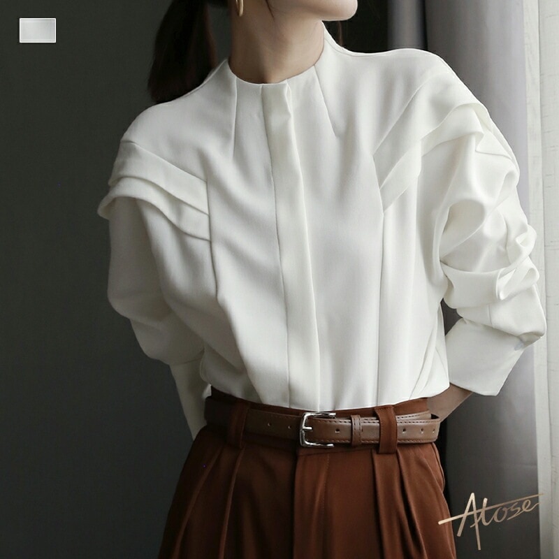 【2点購入で150OFF】【短納期】ブラウス シフォン 長袖 インナー 腕まくり楽 シワになりにくい 速乾性 ホワイト大きいサイズ 冬 オフィス 長袖ブラウス オフィス カジュアル 入学式 入園式 卒