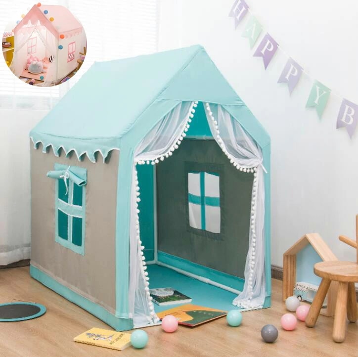 キッズテント PVC 子供テント 知育玩具 創造力 プレイテント 室内 室外 ゲームハウス 睡眠テント 隠れ家 秘密基地 独立空間 テントハウス プレイハウス 子どもテント お姫様 プリンセス城型 ま