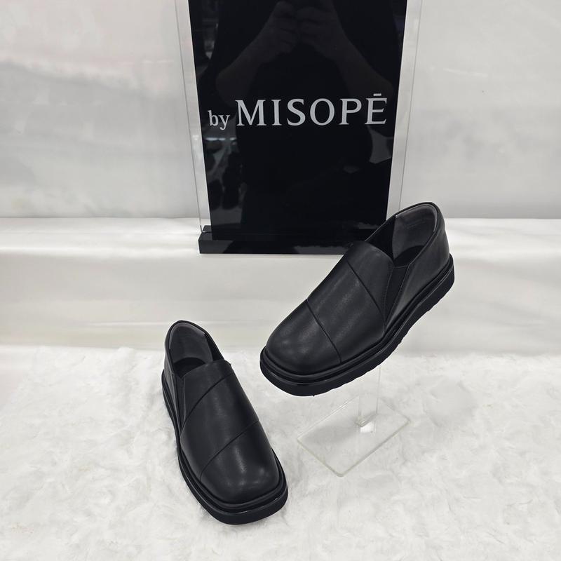 By 女性ツイストパターン スリッポン 612HT439FS013 BLACK 1 JJ