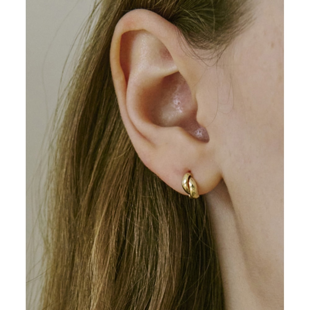 AKARKI 14k スナッグワンタッチリングピアス