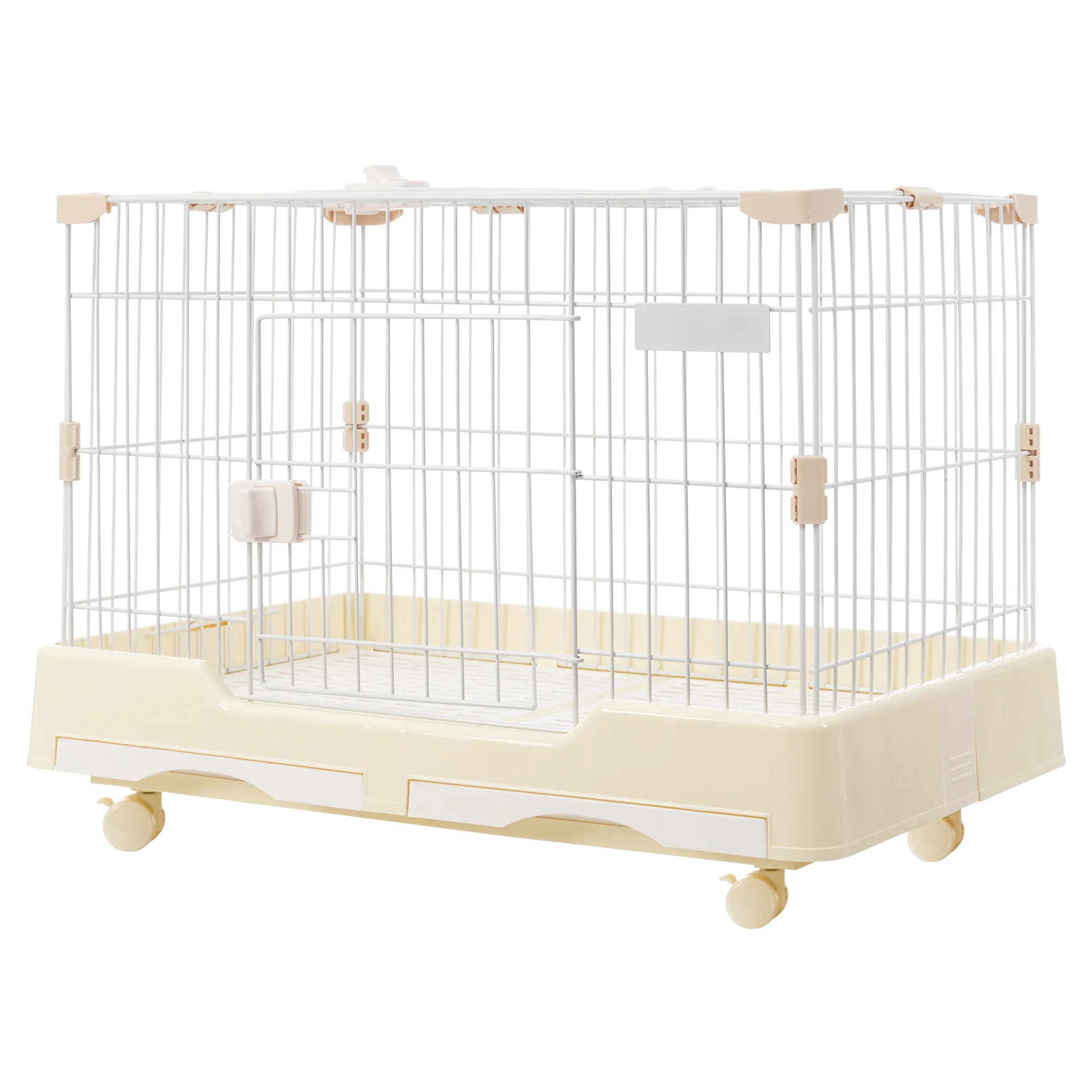 【国内発送Ｍ】1486ウサギ ケージ 小型 ペットケージ ハムスターケージ 小動物ケージ キャスター付き 天井扉 飼育ケージ いぬ ネコ うさぎ 組立簡単 ルームケージ 小動物用 ウサギケージ 室内飼