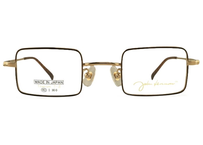 メガネ ジョンレノン John Lennon jl-1116 日本製 チタン レトロ アンティーク スクエア （フレームのみ / 度付き / 度なし 伊達) 遠近両用 老眼鏡 43ロ25 jl2