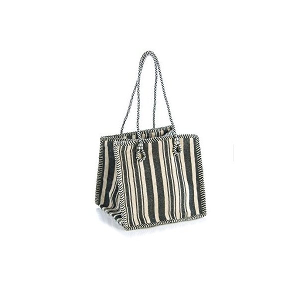Shiraleah Naomi Boxy Tote Bag， Black 並行輸入品