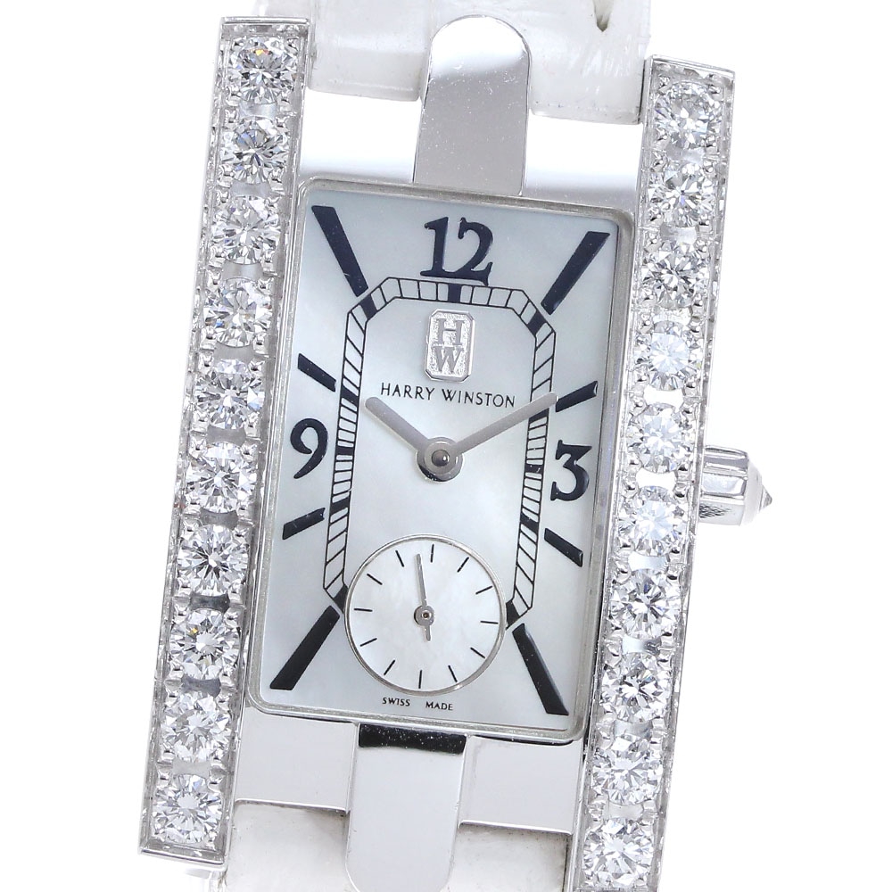 ハリーウィンストン HARRY WINSTON 310LQW アベニュー K18WG ダイヤベゼル クォーツ レディース _861657【中古】 425,560円