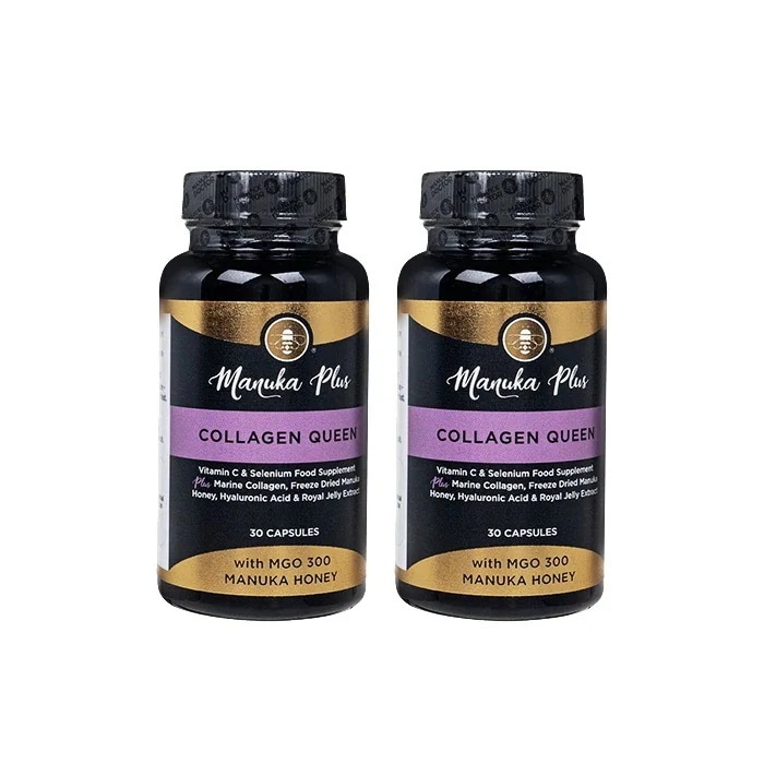 コラーゲンクイーン 30錠 2本 マヌカプラス マヌカドクター マヌカハニー ManukaPlus Collagen Queen Manuka Doctor 海外発送日時指定不可 国際郵便発送
