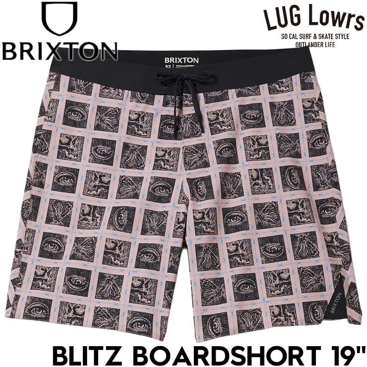 BRIXTON ブリクストン ボードショーツ メンズ サーフパンツ 水着 海パン ショートパンツ 19インチ ストレッチ 撥水 速乾 リラックスフィット BLITZ BOARDSHORT #05115