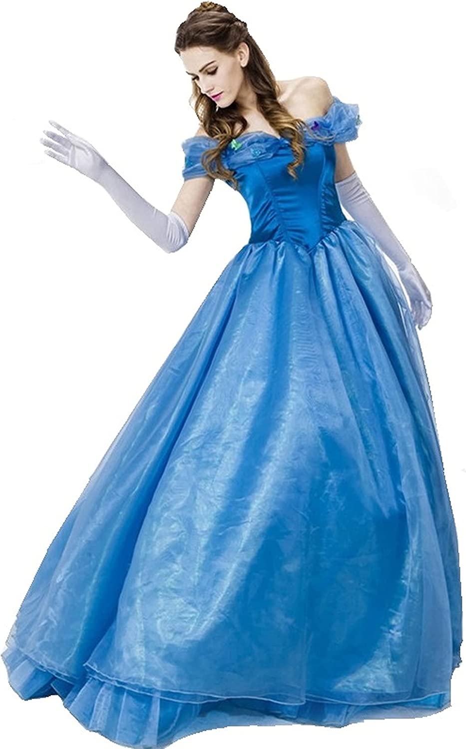 コスプレ 衣装 シンデレラ バニエ付き コスプレ 大人 ハロウィン 衣装 王女 仮装 コスチューム プリンセス ドレス ロングドレス プレゼント