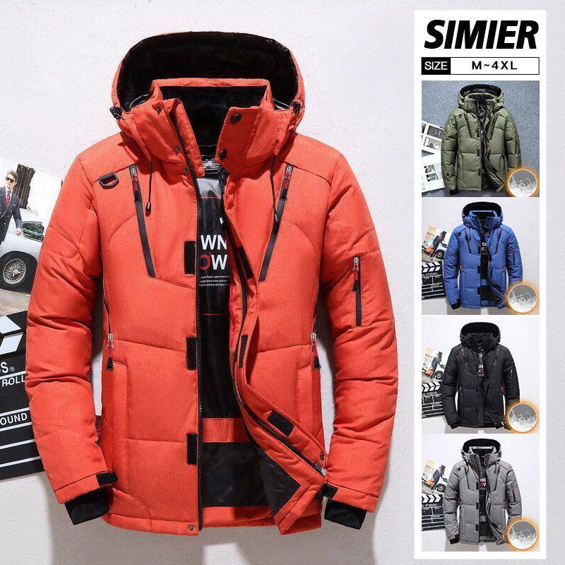 【即納】ダウンジャケット メンズ 防寒 厚手 ダウンコート 暖かい 軽量 男性 フェザー コート ライトダウン 羽毛 ジャケット 冬服 秋冬 インナー アウター 防風