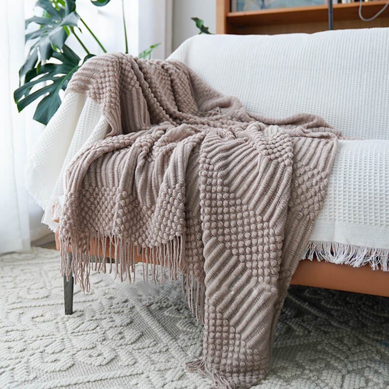 大判 韓国 ブランケット 膝掛け ひざ掛け おしゃれ かわいい 可愛い