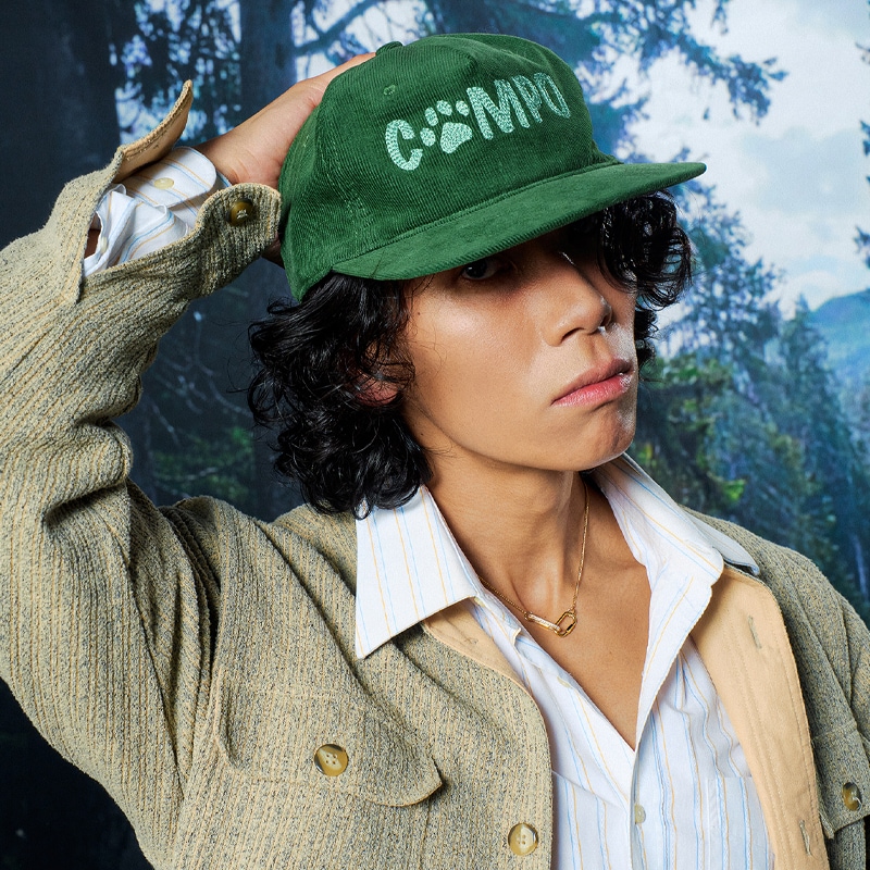 【SEVENTEEN ウォヌ着用】 コーデュロイキャップ（フォレスト）