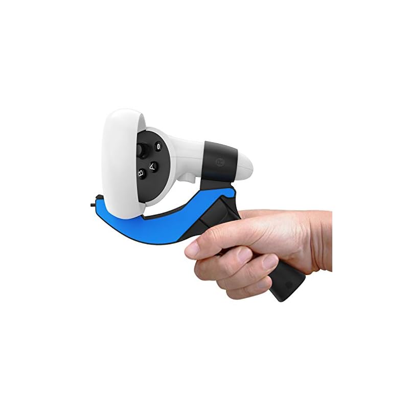 AMVR Quest 2に対応卓球ラケットグリップ 卓球ラケットグリップ クエスト2に対応アクセサリー タッチコントローラー 卓球 VRゲーム 赤＆青