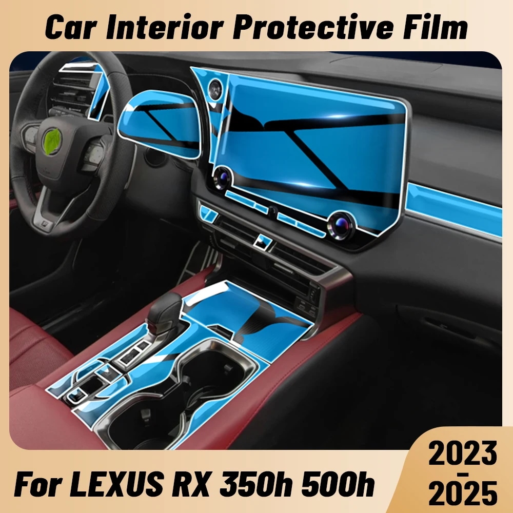 レクサスRX 350h/500h 2023-モデル用 センターコンソールメディアダッシュボード 防スクラッチTPU保護フィルム 輸入品