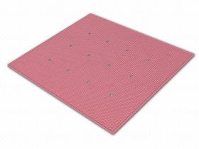 シンエイテクノ ダイヤミニマット 穴開きタイプ ピンク 45cm穴開き SDMH 45