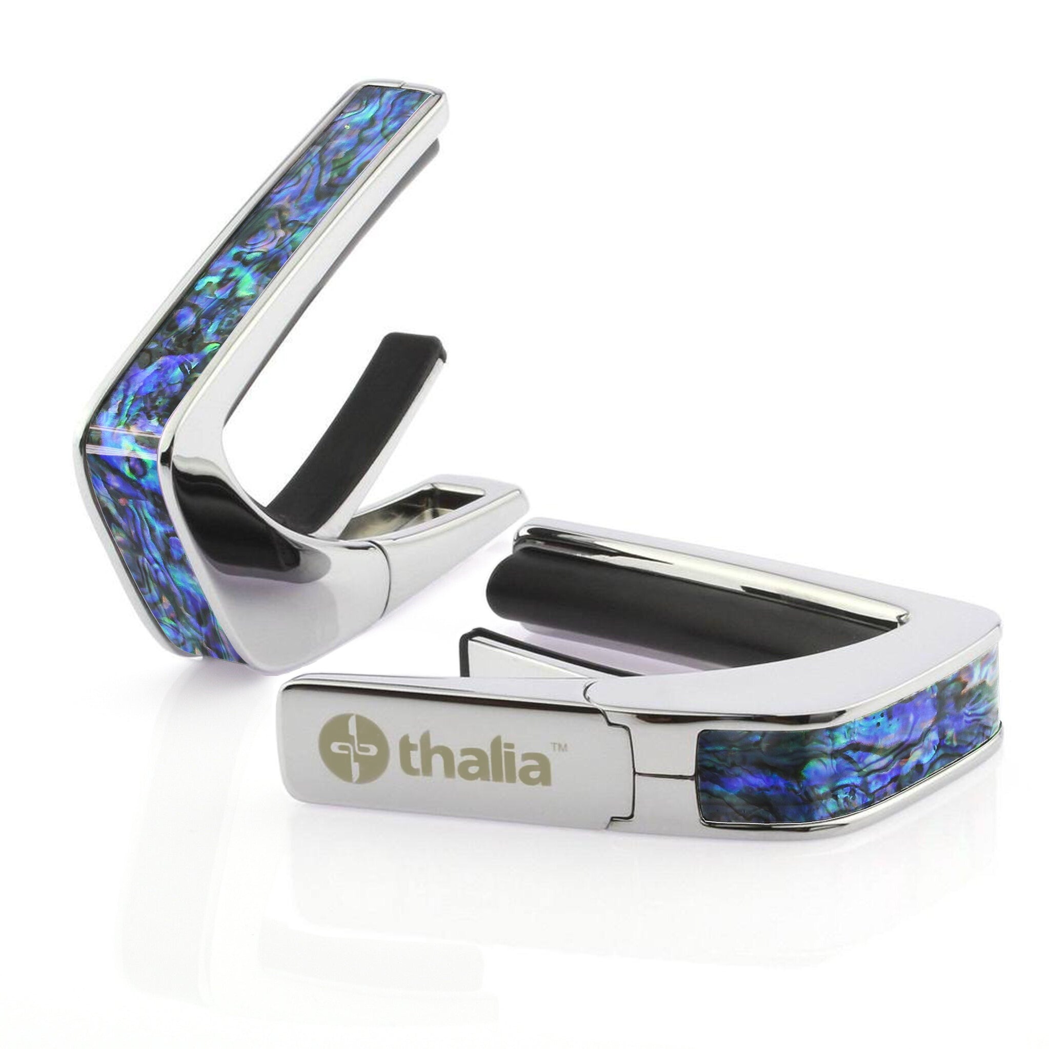 Thalia Capos ギターカポ クローム仕上げ TH-CC200-BA Blue Abalone Exotic Shell アメリカ製【並行輸入】