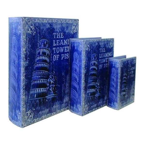 本型収納ボックス ブック 小物入れ ダミー 貴重品保管 アンティーク 重厚感 小道具 大中小3点セット 3BB333