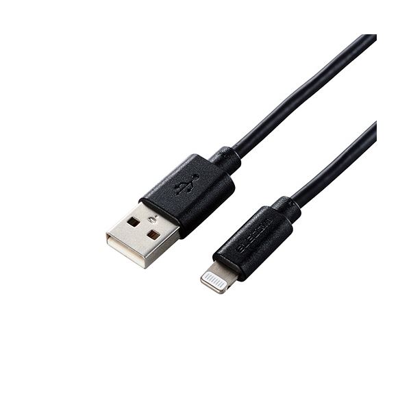 (5個セット)エレコム Lightningケーブル/スタンダード/1.5m/ブラック MPA-UAL15BKX5