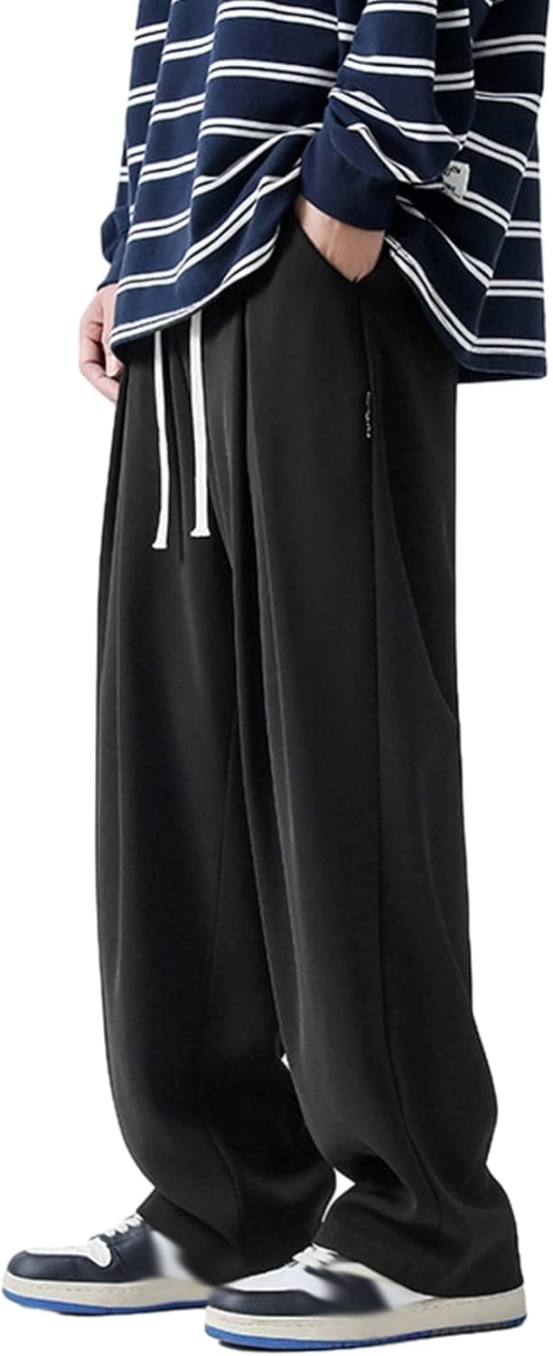ロングパンツ メンズ カジュアル 大きいサイズ ワイドパンツ ストレート アメリカン おしゃれ 無地 通気性 薄手 スポーツ 汗染み防止 着心地が良い 丈夫 量 ストリート ズボン 春秋