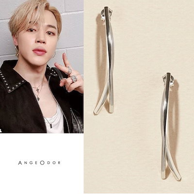 人気 [ANGEODOR] BTS JIMIN 着用 SILVER STICK DROP EARRING シルバ...のサムネイル