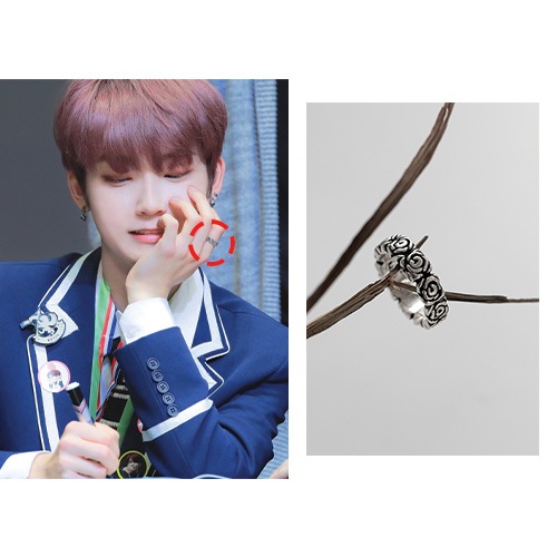 [THEBOYZ ケビン 着用]925silver フルーツ シルバー リング/デイリーアクセサリー 人気ジュエリー 韓国ファッションスタイル