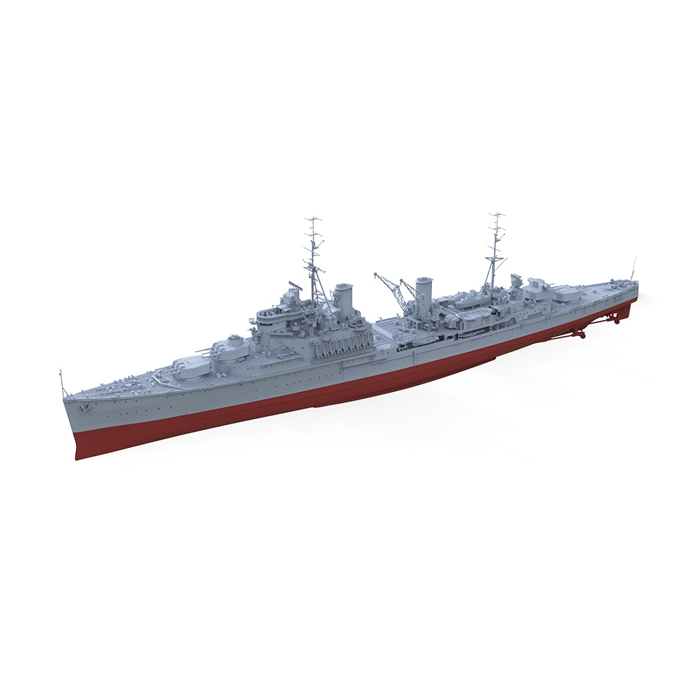 SSMODEL 1/700 SSC700575S ミリタリーモデルイギリス海軍フィジー巡洋艦ベースボード