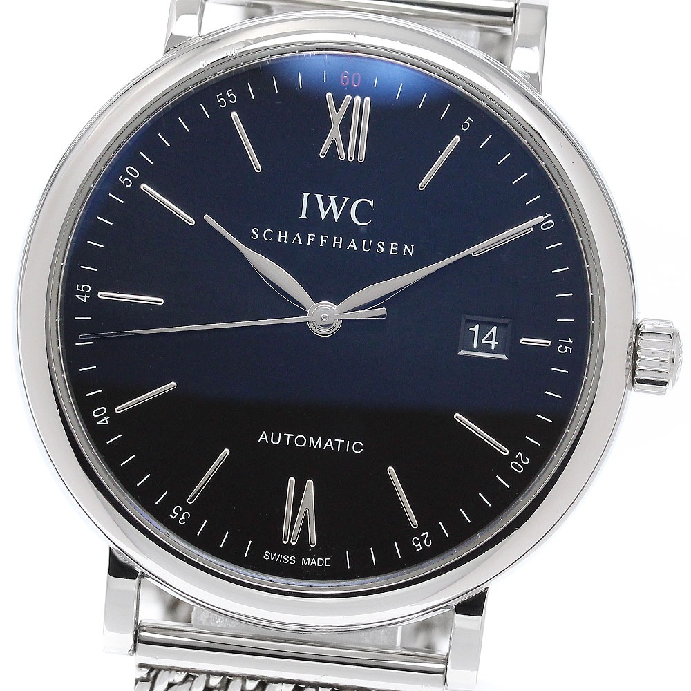 IWC IWC SCHAFFHAUSEN IW356506 ポートフィノ デイト 自動巻き メンズ _962237【中古】