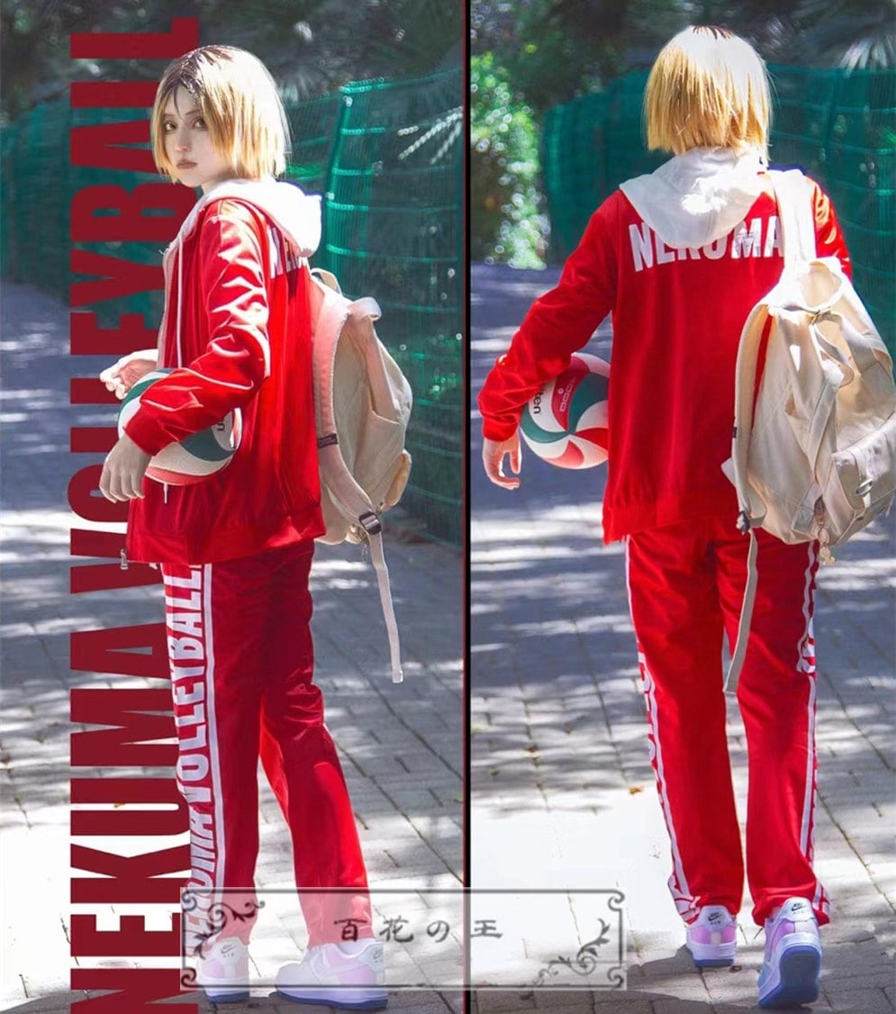 在庫品 ハイキュー!! 音駒高校 ジャージー 孤爪研磨 黒尾鉄朗 コスプレ衣装 コスチューム ハロウィン 変装 仮装コスチューム一式